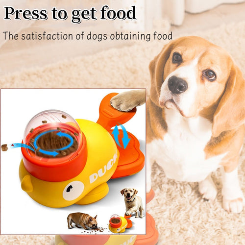 Cartoon Duck Dog Toy – Puzzle Slow Feeder