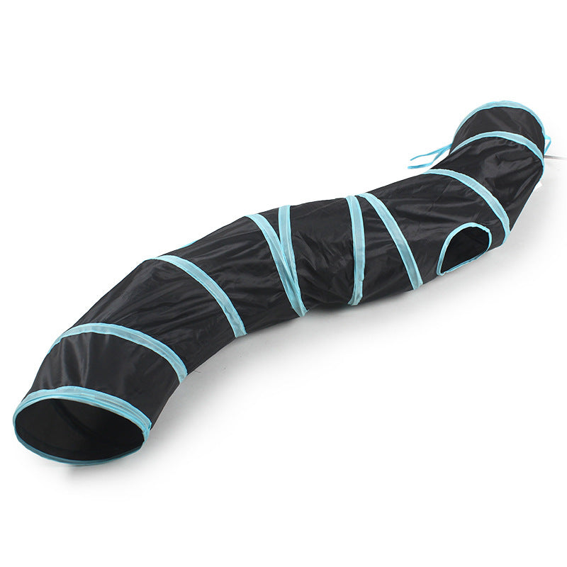 S-Shaped Cat Tunnel – Collapsible Play Toy
