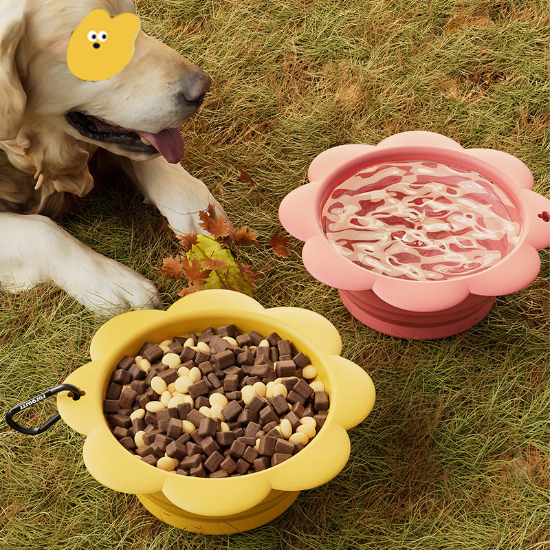 Collapsible Dog Bowl – Silicone Travel Feeding Cup