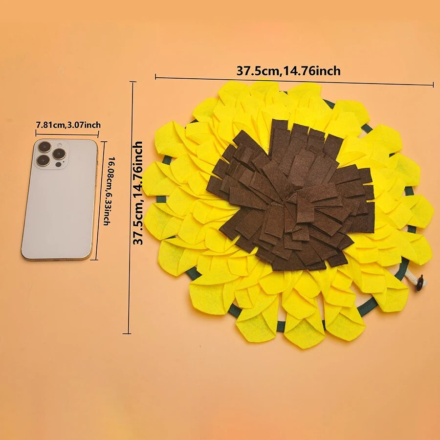 Sunflower Snuffle Mat – Fun Nosework for Happy Dogs