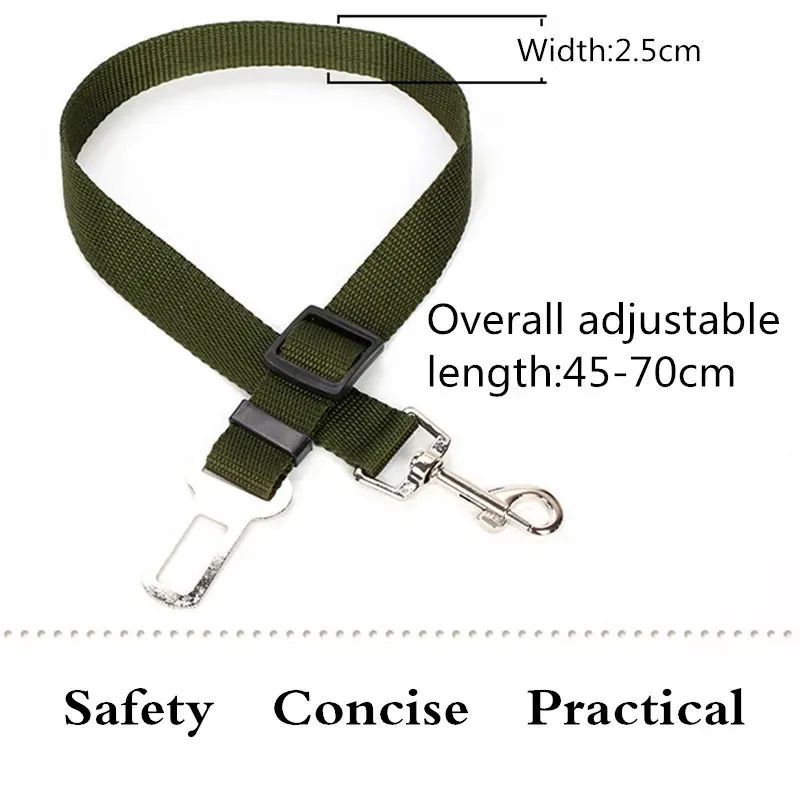 Dog Car Seat Belt – Adjustable Harness Leash