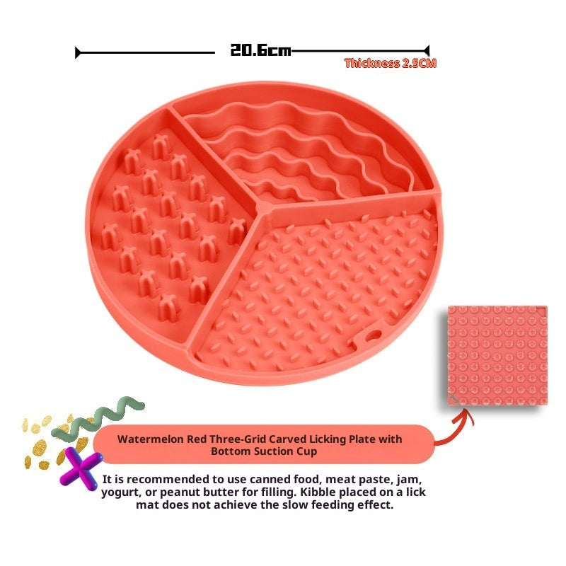 Dog Slow Feeder Bowl – Fun Silicone Lick Mat