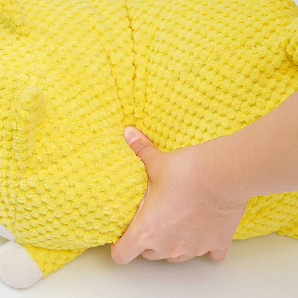 Calming Stuffed Dog Toy – Squeaky Plush Chew Pillow