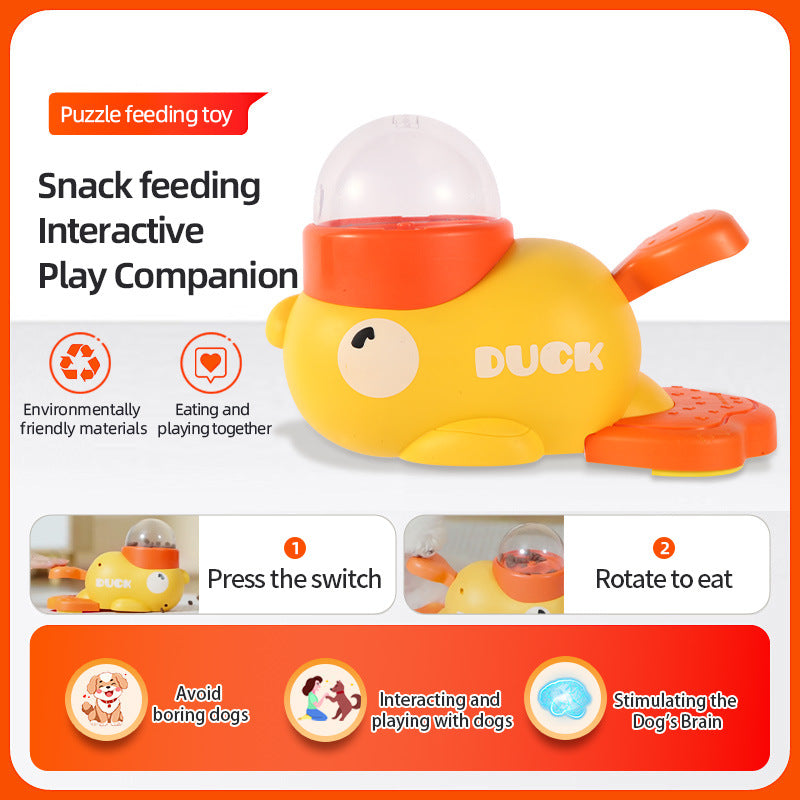 Cartoon Duck Dog Toy – Puzzle Slow Feeder