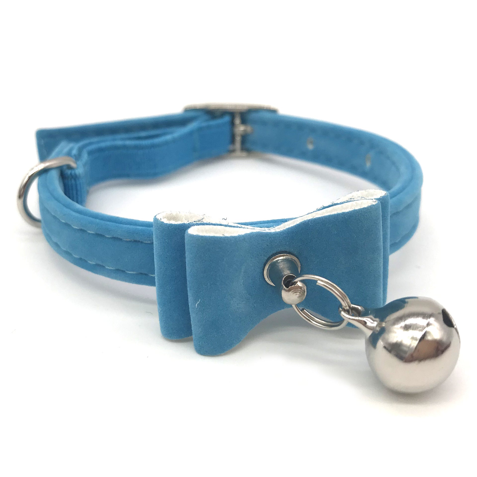 Cat Collar with Bow and Bell – Adjustable & Cute