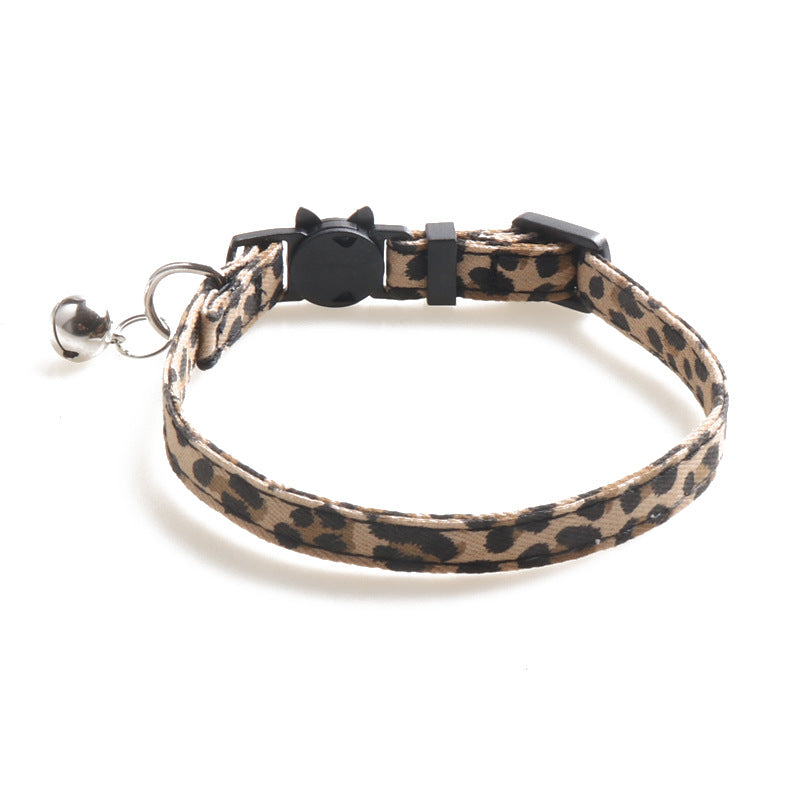 Adjustable Cat Collar with Bell – Safe & Stylish