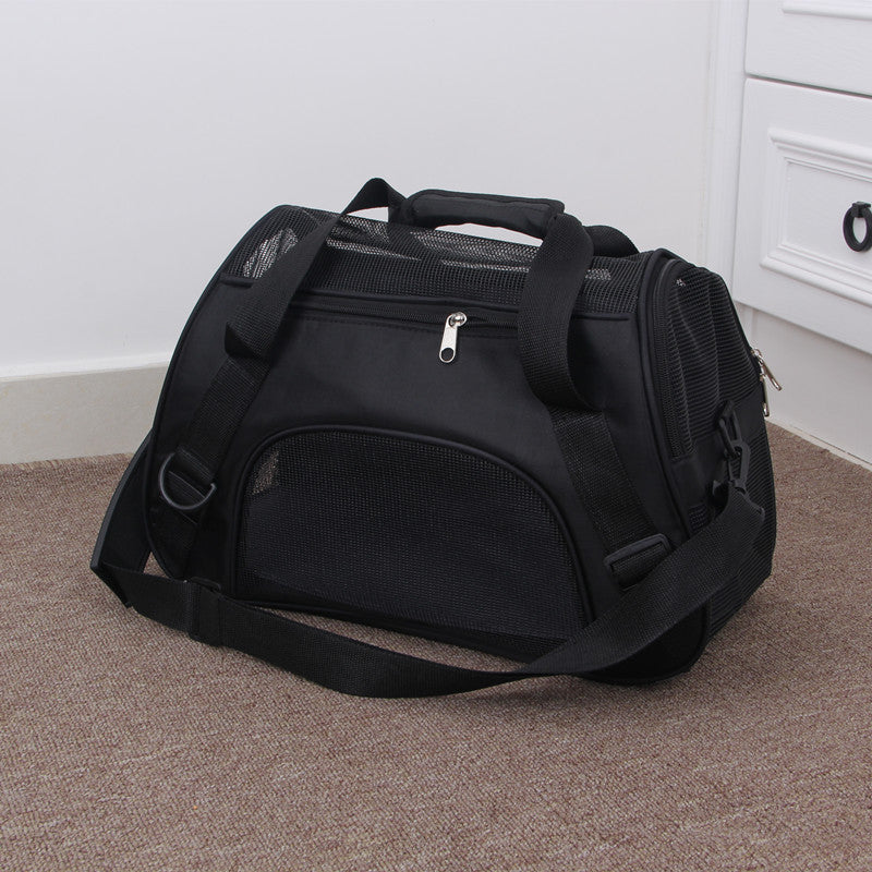 Portable Pet Mesh Carrier Bag – Travel Pet Bag