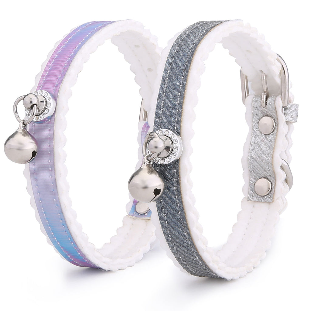 Gradient Color Cat Collar – Pet Bell Included