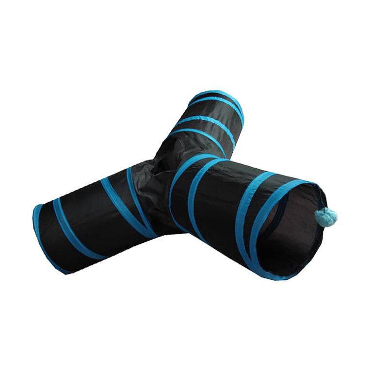 Y-Shaped Cat Tunnel – Foldable Funny Play Nest