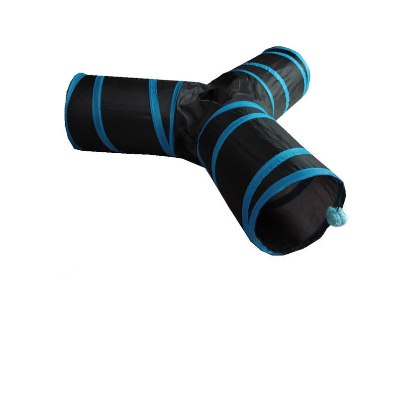 Y-Shaped Cat Tunnel – Foldable Funny Play Nest