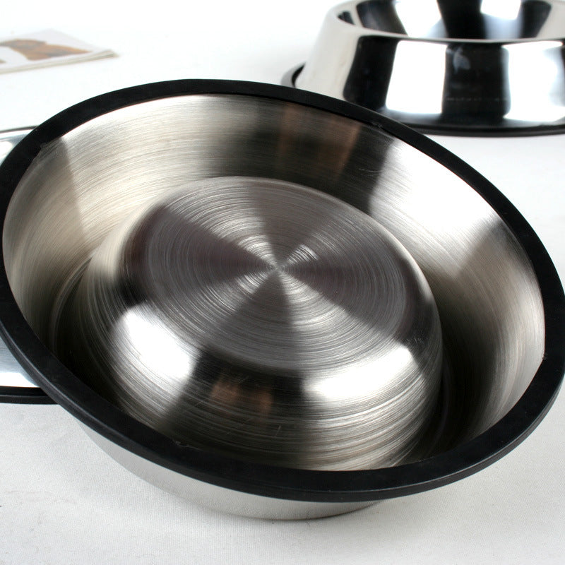 Classic Stainless Steel Pet Bowl – Durable Feeding Dish