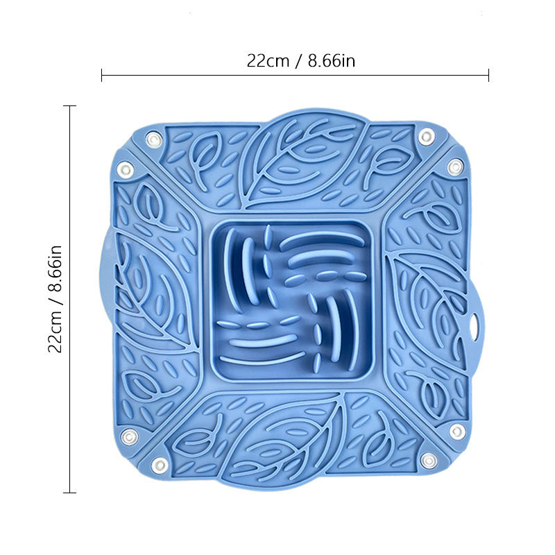 Foldable Silicone Pet Slow Feeder – Multi Functional Bowl