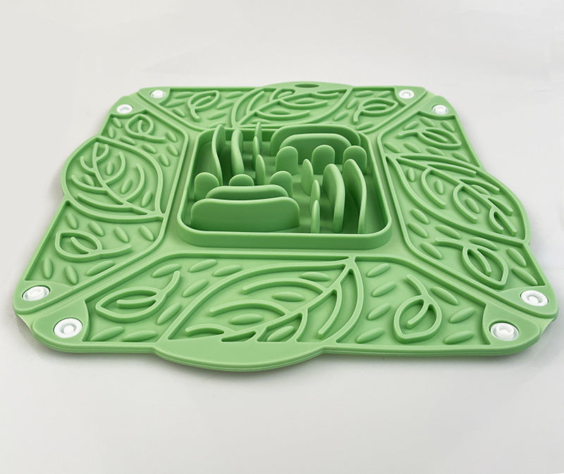 Foldable Silicone Pet Slow Feeder – Multi Functional Bowl
