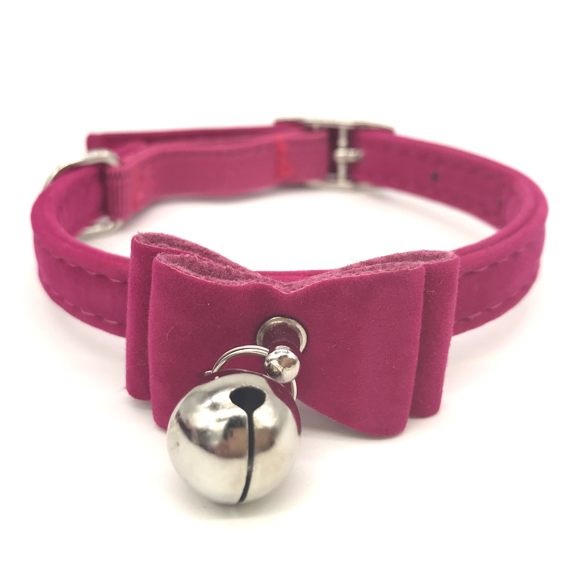 Cat Collar with Bow and Bell – Adjustable & Cute