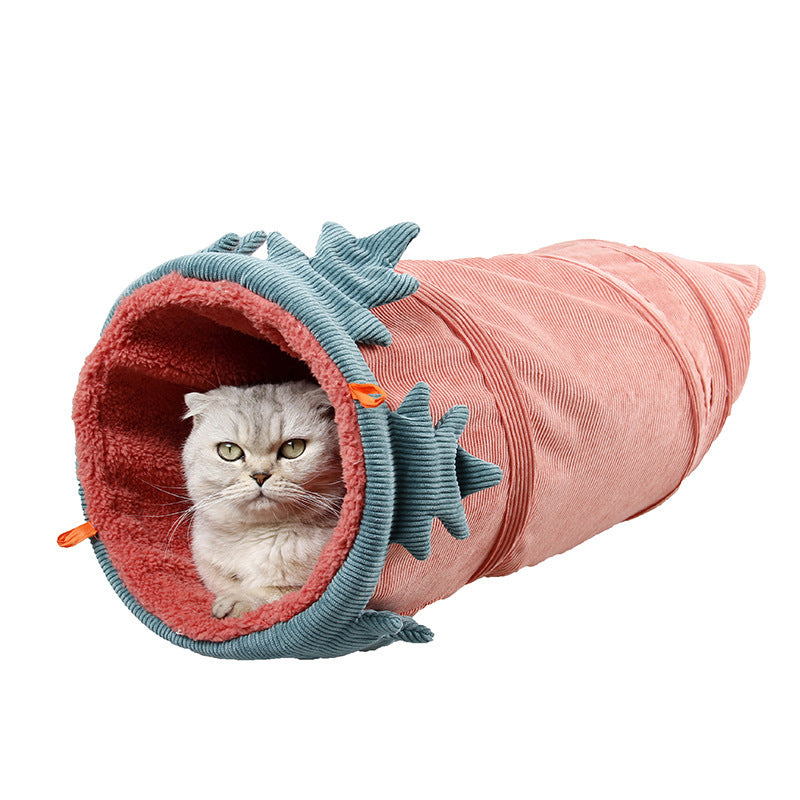 Fruit Cat Tunnel Toy – Funny Play Tube