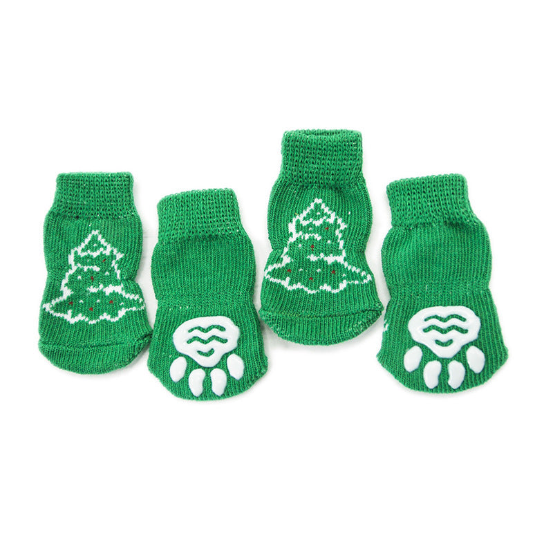 Non-Slip Cotton Dog Socks – Secure Grip
