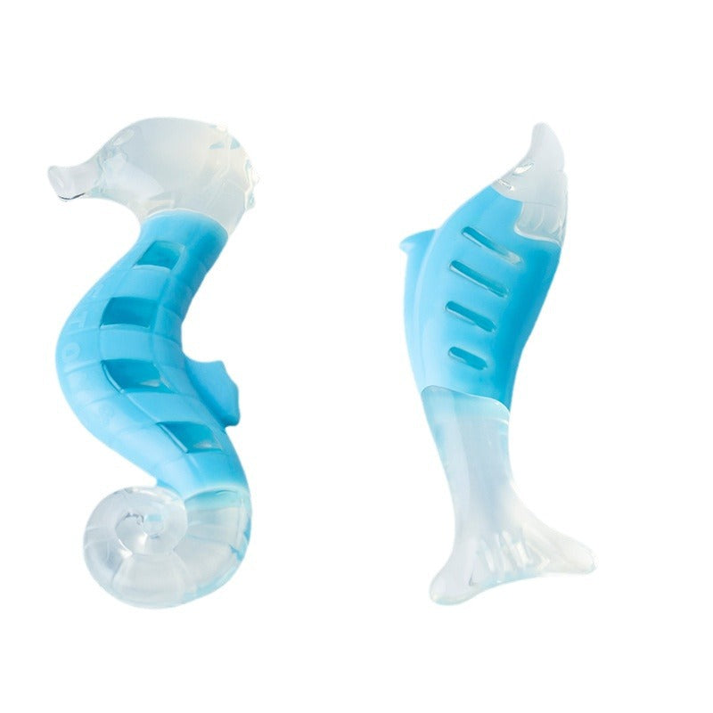 PU Nylon Dog Chew Toy – Seahorse & Tuna Set