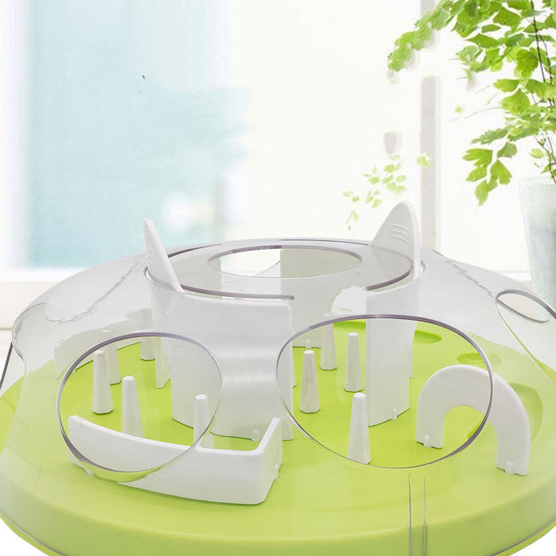 Cat Puzzle Food Bowl – Fun Maze Slow Feeding