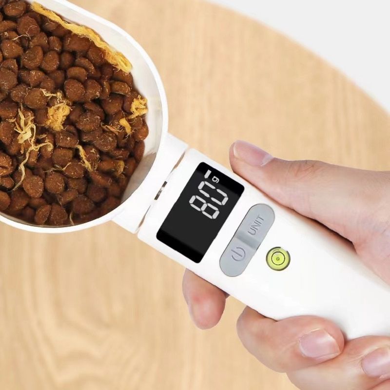 Transparent Pet Food Spoon – Accurate Scale Measurement