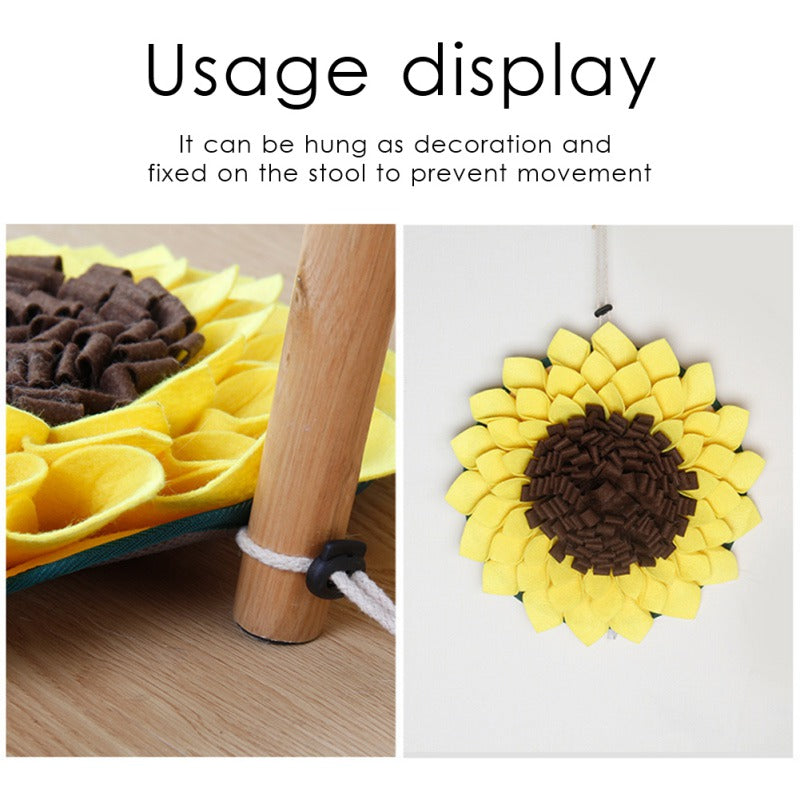 Sunflower Snuffle Mat – Fun Nosework for Happy Dogs