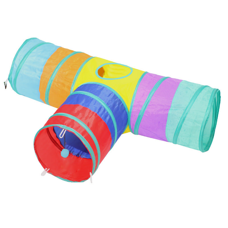 Foldable Cat Tunnel – Climbing Path Play Toy