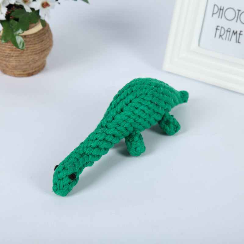 Interactive Dog Rope Toy Set – Animal Design Chew Toys