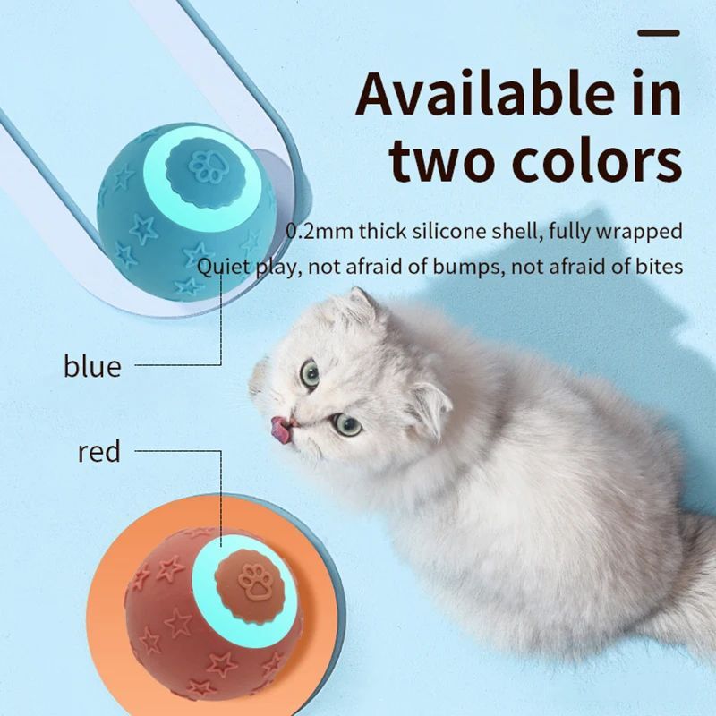 Smart Cat Ball Toy – Rechargeable 2 Modes