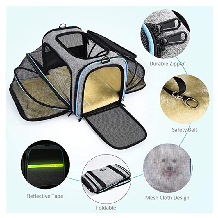 Airline-Approved Pet Carrier – Expandable, Soft & Safe