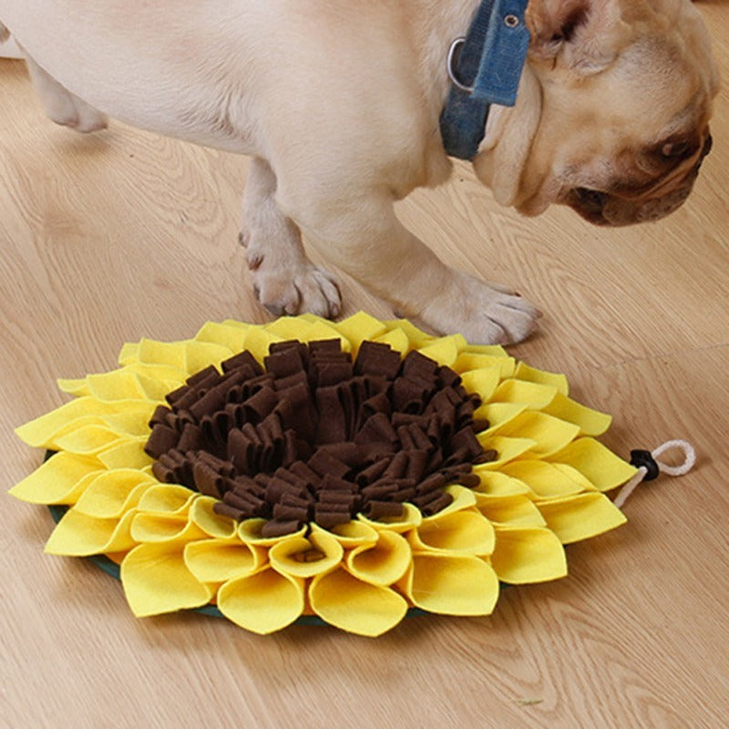 Sunflower Snuffle Mat – Fun Nosework for Happy Dogs