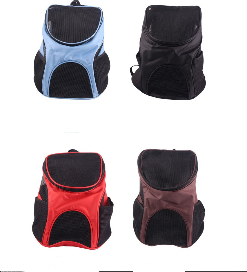 Pet Backpack – Oxford Mesh Breathable Travel Carrier