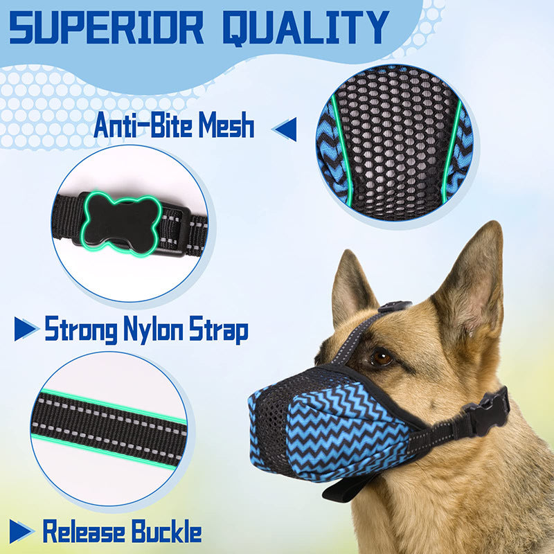 Air Mesh Dog Muzzle – Breathable & Secure
