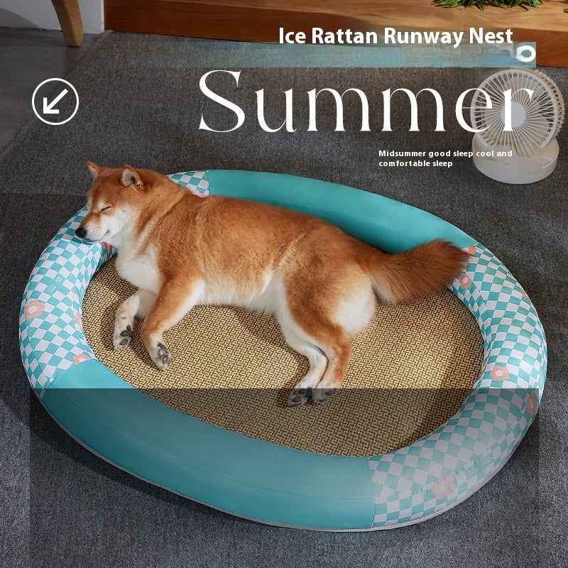 Pet Cooling Mat – Oval Runway Nest Pad