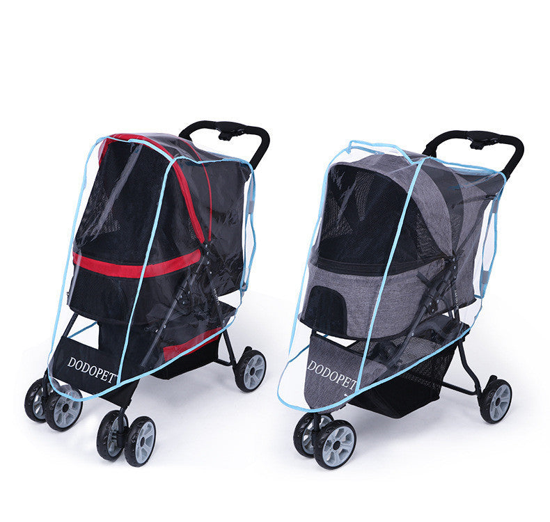 Dog & Cat Stroller Raincoat – Wind & Rain Protection for Pets