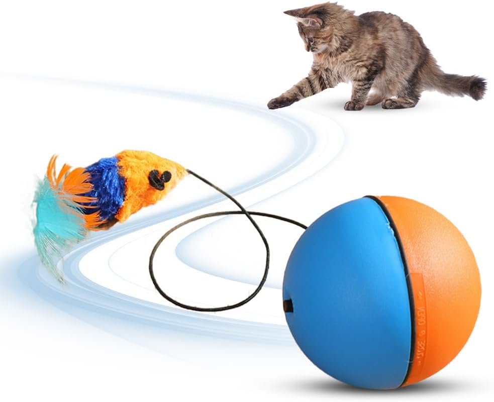 Interactive Cat Ball Toy – Automatic Smart Rolling