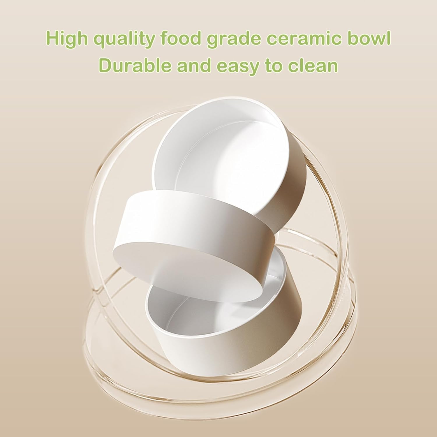 Ceramic Elevated Cat Bowls – Anti Vomit Feeding Set