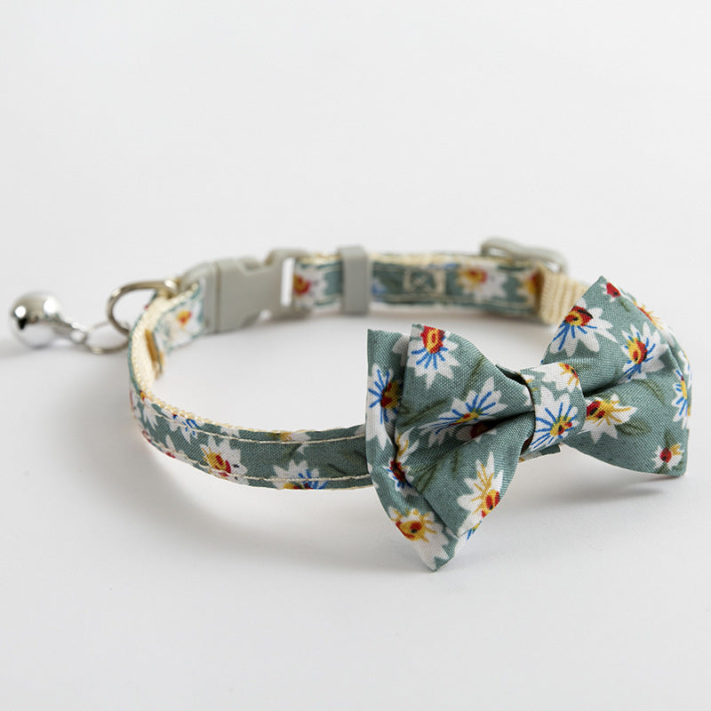 British Short Blue Cat Collar – Safety Buckle & Bell