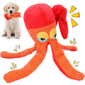 Octopus Plush Dog Toy – Squeaky Teeth Cleaning Chew