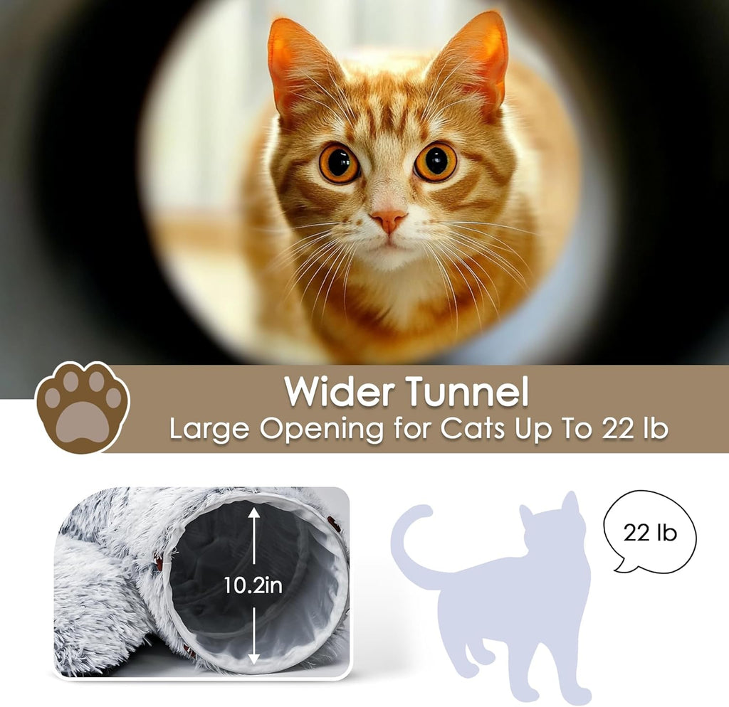 Peekaboo Cat Tunnel Bed – Indoor Play & Sleep