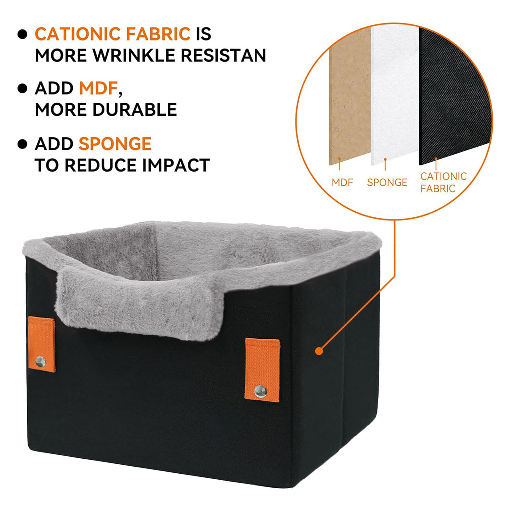 Small Dog Car Seat – Portable Booster with Safety Leash