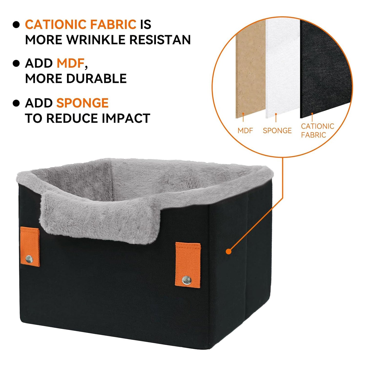 Small Dog Car Seat – Portable Booster with Safety Leash