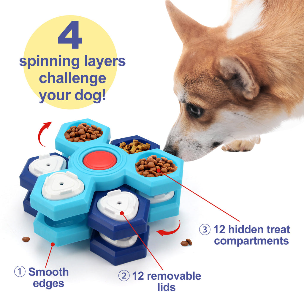 Interactive Dog Puzzle Toy – Treat Dispensing Brain Game