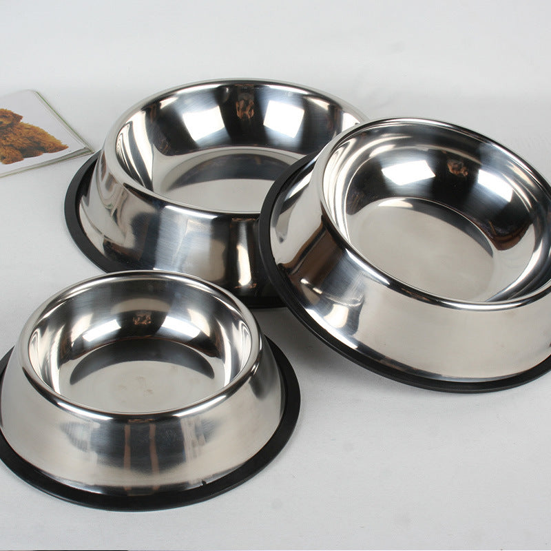 Classic Stainless Steel Pet Bowl – Durable Feeding Dish