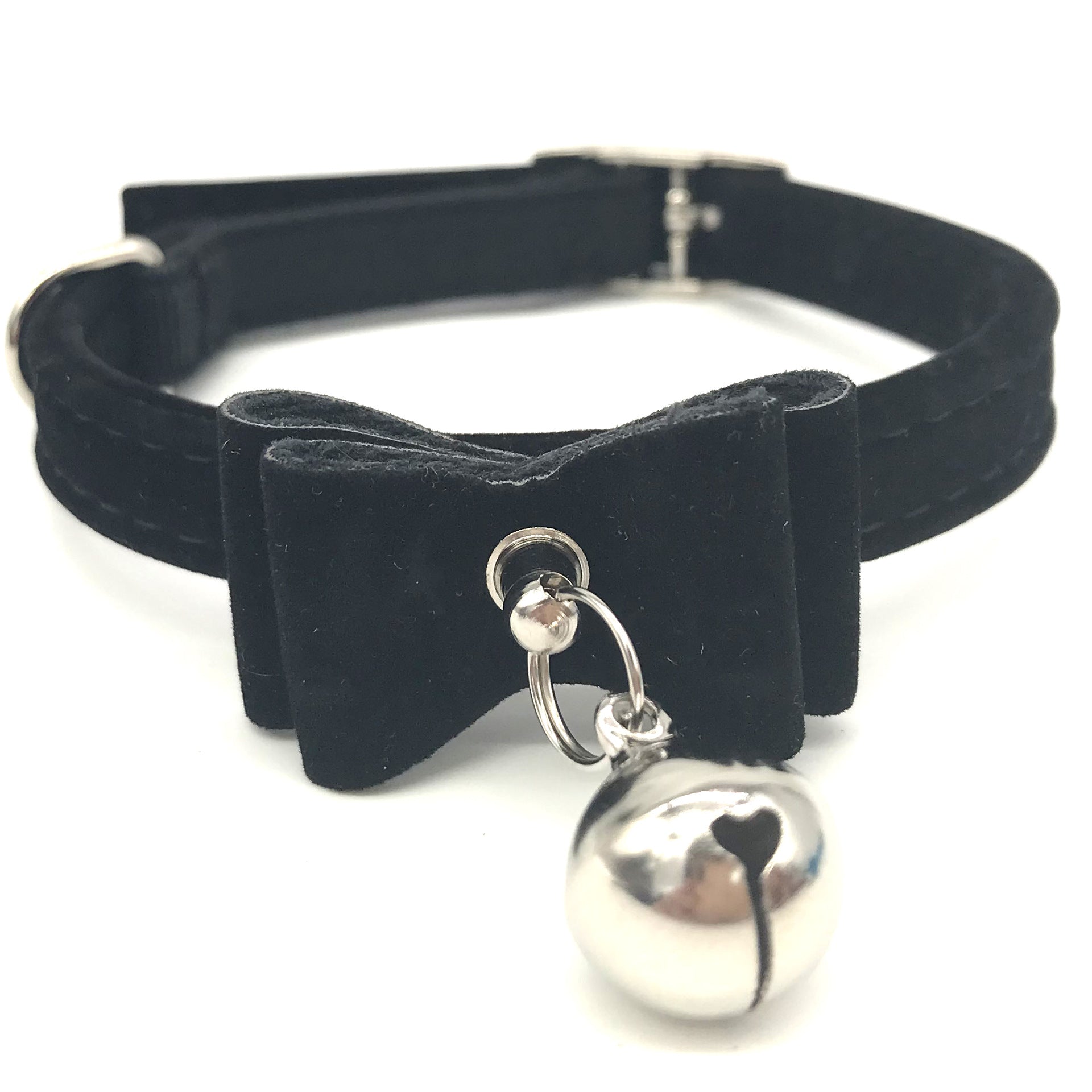 Cat Collar with Bow and Bell – Adjustable & Cute