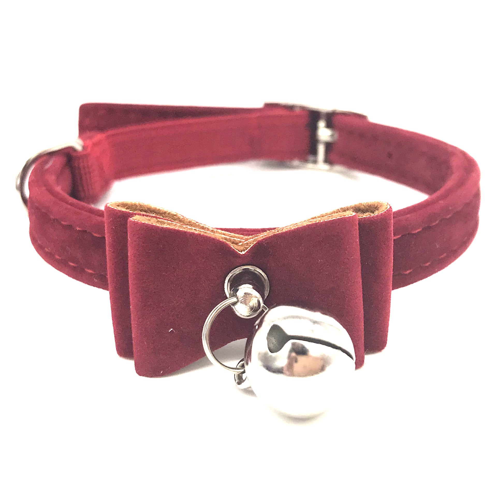 Cat Collar with Bow and Bell – Adjustable & Cute