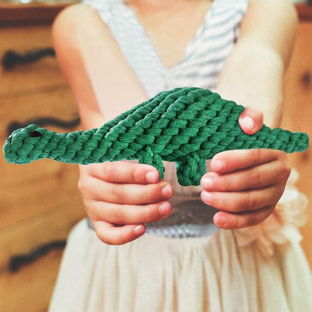 Interactive Dog Rope Toy Set – Animal Design Chew Toys