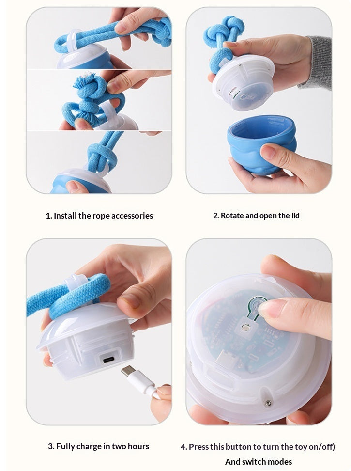 Smart Dog Ball – Rechargeable Interactive Play Toy