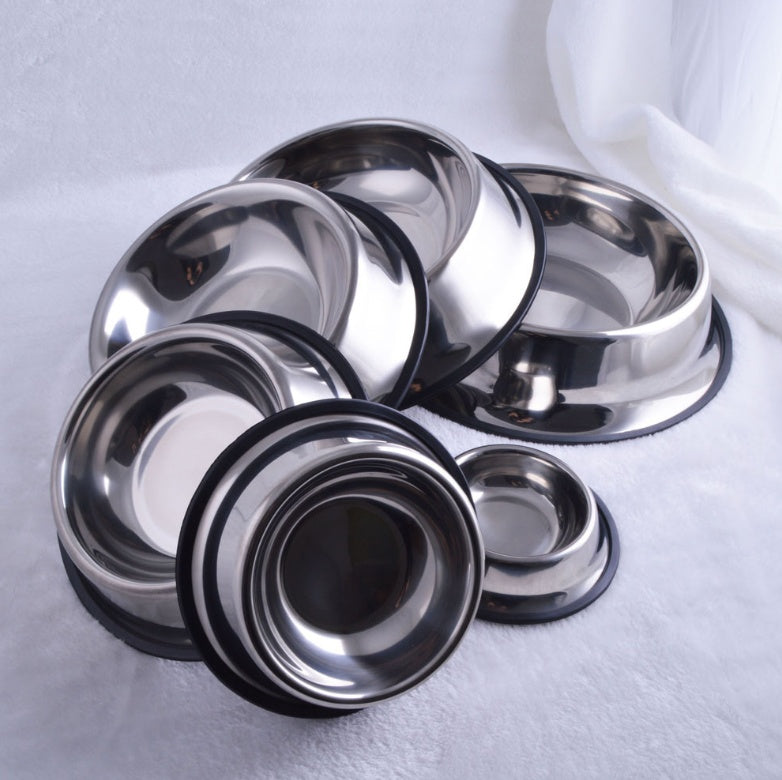 Classic Stainless Steel Pet Bowl – Durable Feeding Dish