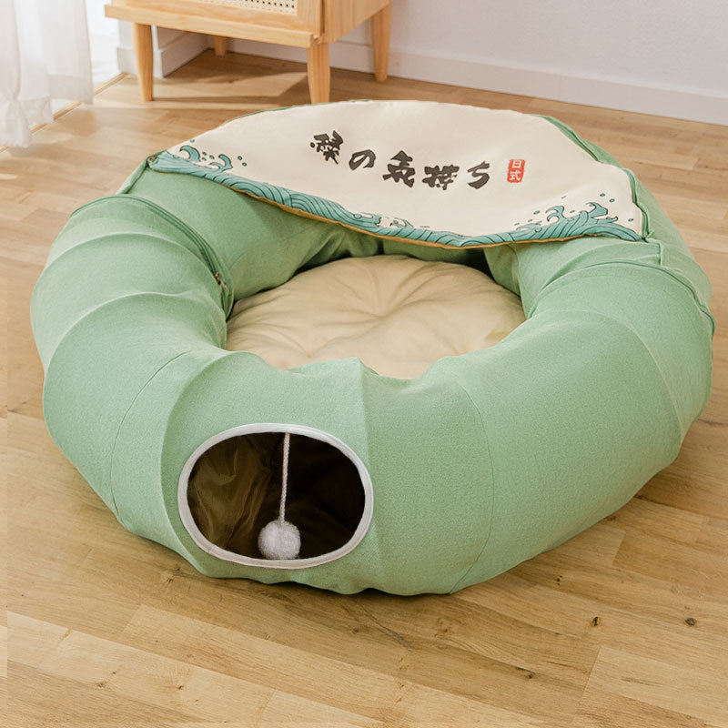 Cat Nest Tunnel – Removable Washable Folding Bed