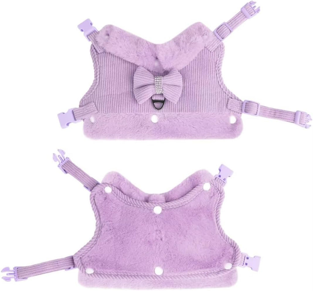 Cute Small Dog Harness Set – Bow Tie Design