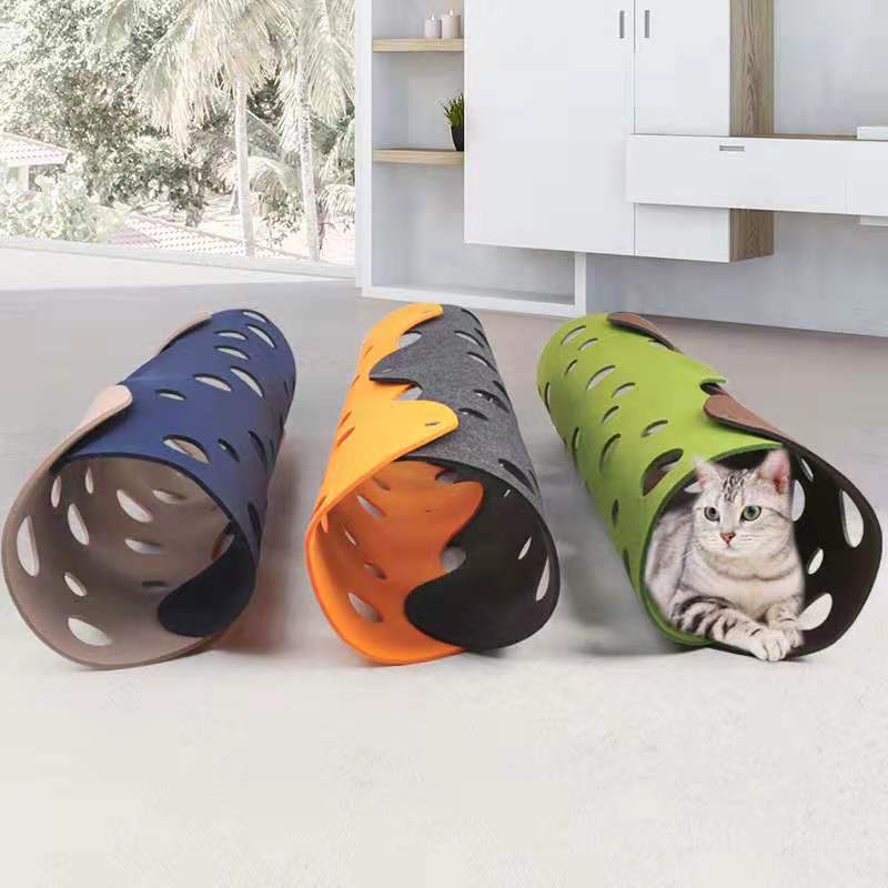 Cat Tunnel Toy – Removable Felt Play Tunnel